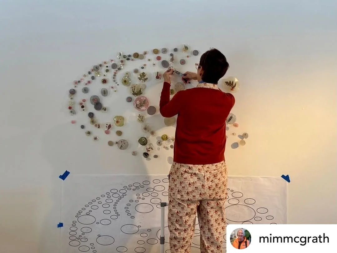  Each element is installed as specified by the design created by Kelly in collaboration with the collector, curator, or client. 