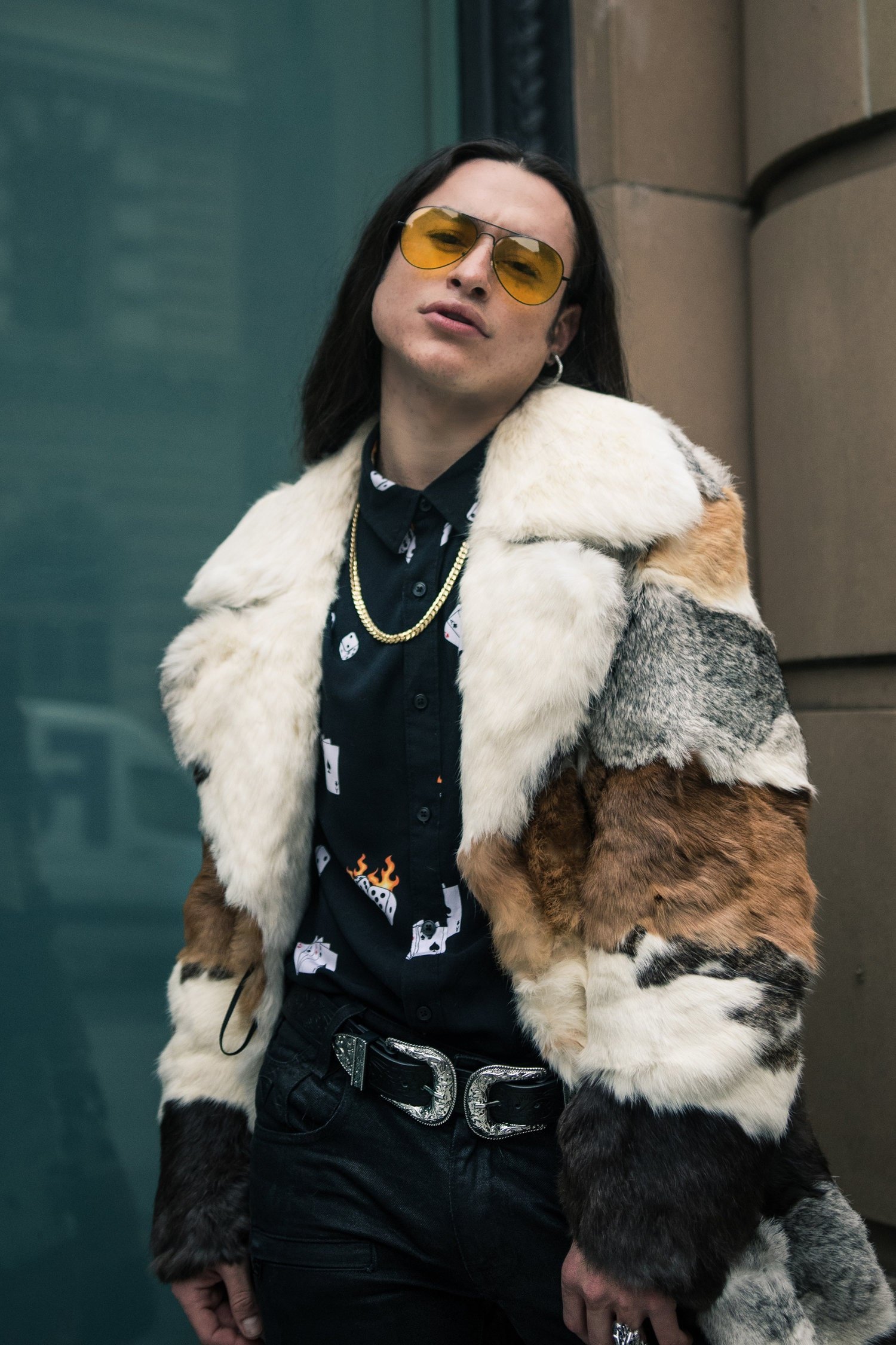 Creative portrait with fashion