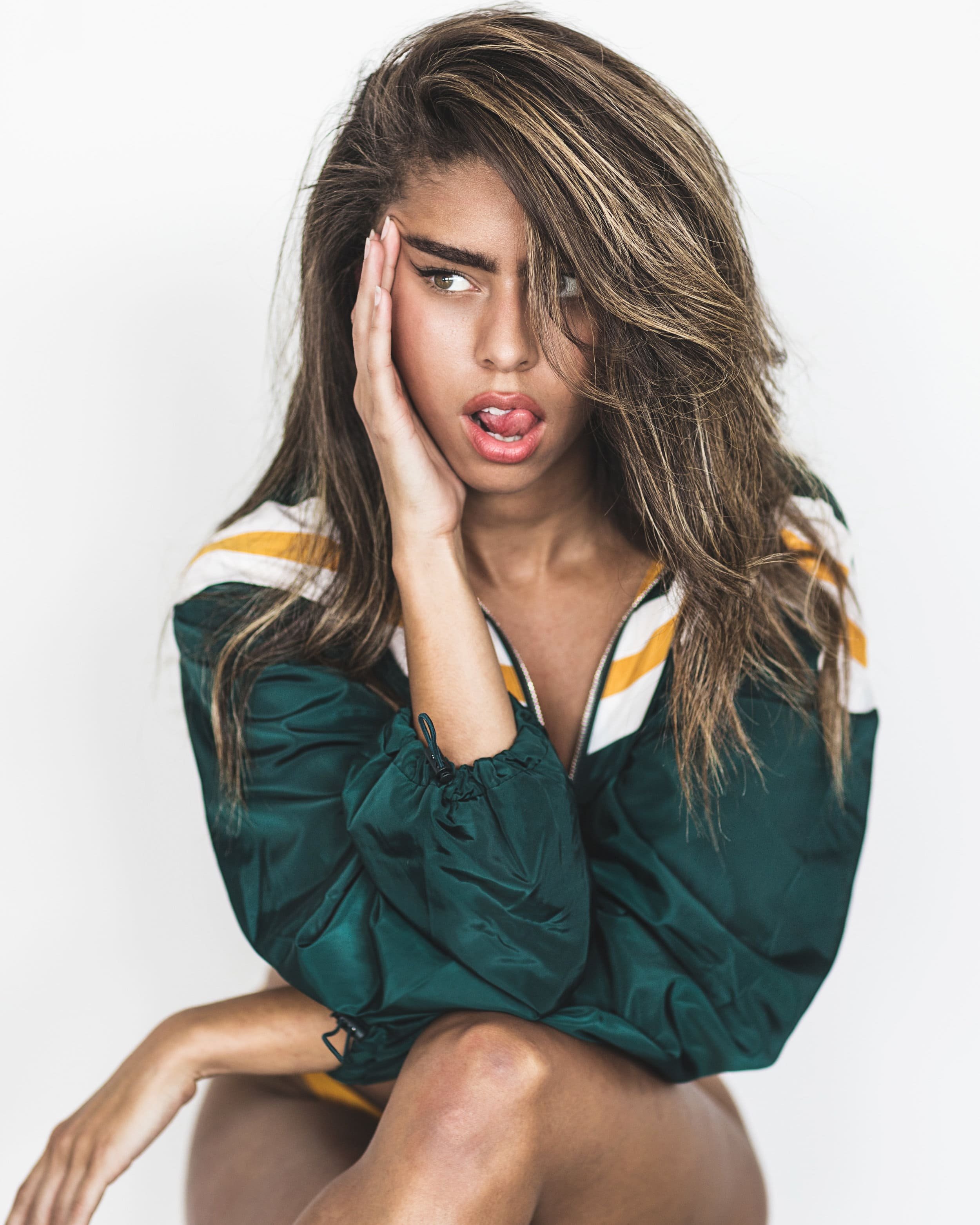 Creative portrait with bipoc model
