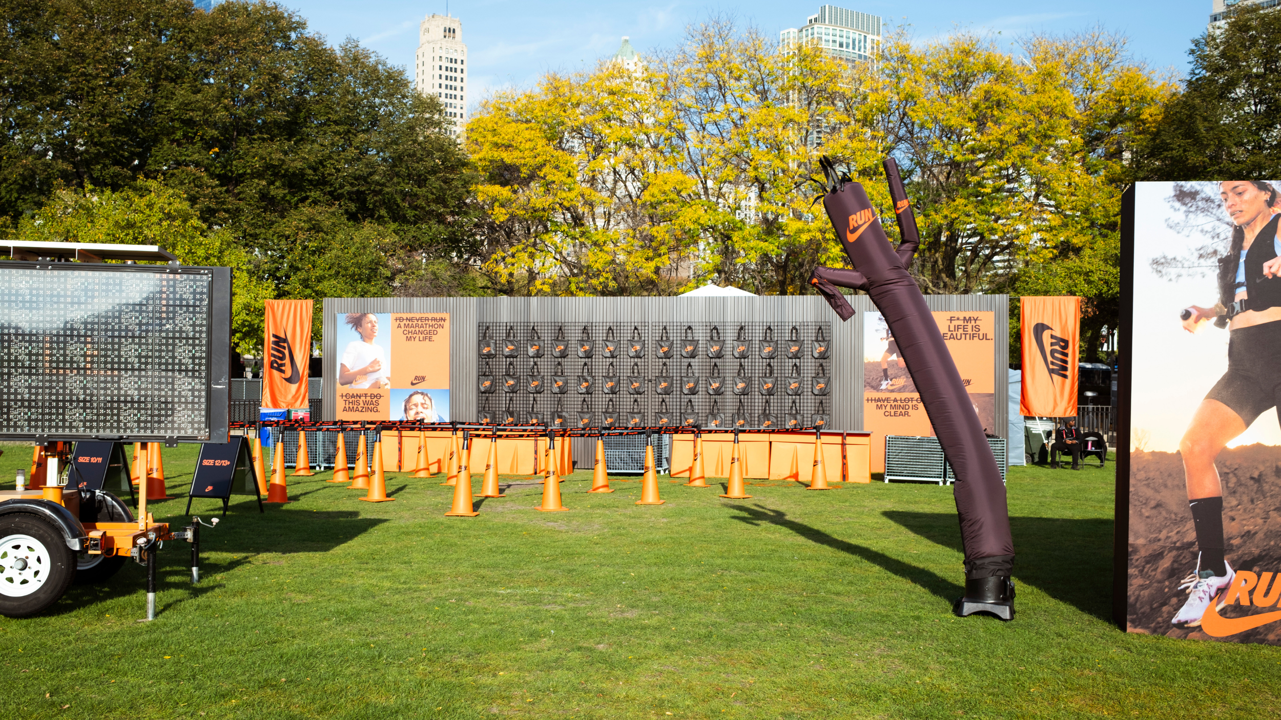 Nike Chicago Marathon "Finish Line" produced by Alberto Marriaga in Chicago