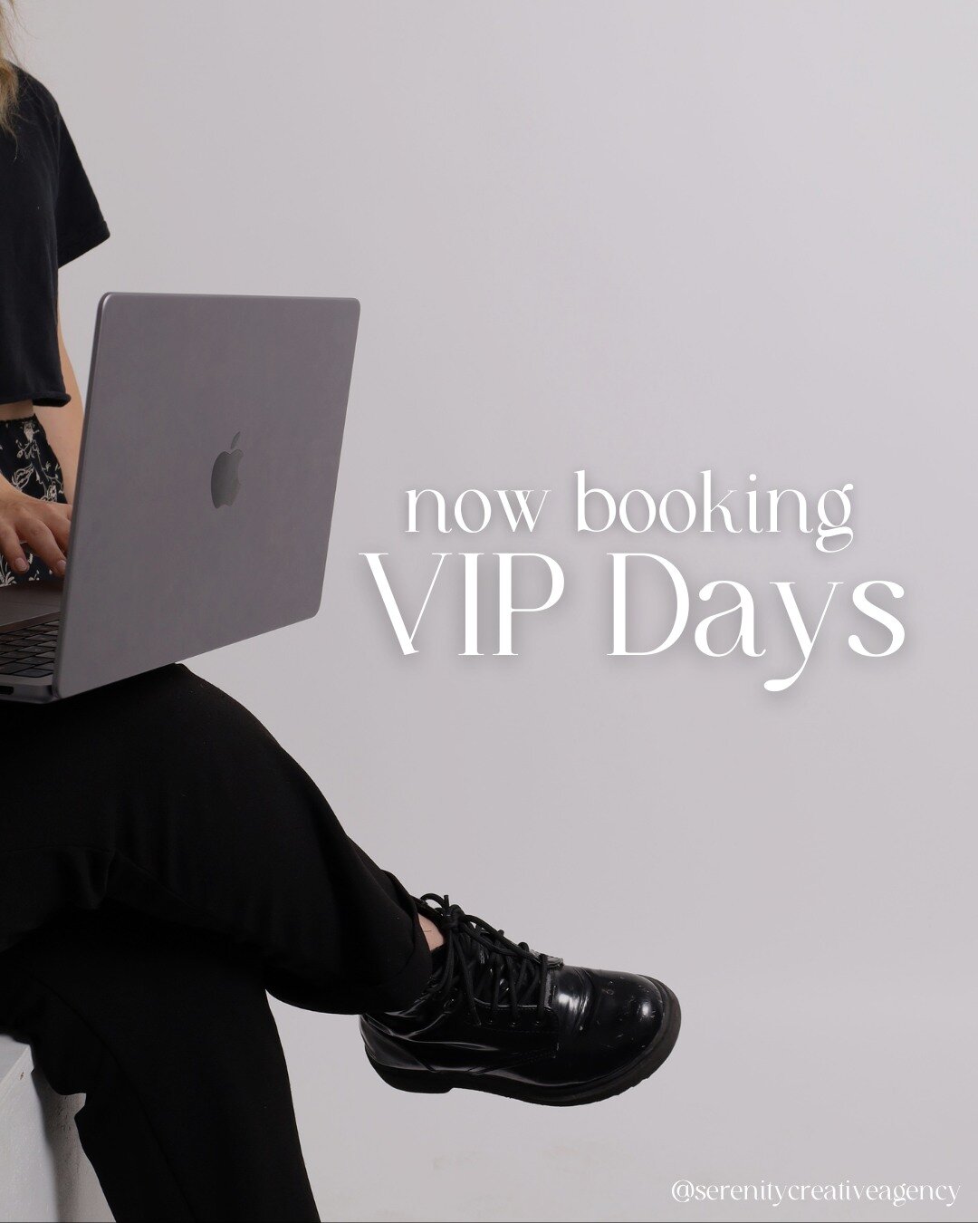 NOW BOOKING VIP DAYS 🤩🖤

Choose from 3 curated packages or let's make one that will best suit you &amp; your business!

With only 4 dates available...first come, first served. ✨

Questions? Inquiries? Ready to get going?! Fill out the contact form 