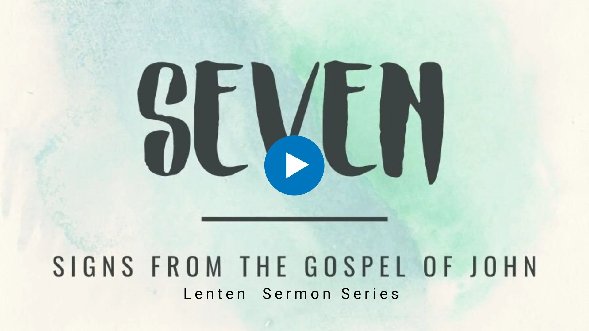 Seven Signs Series Week 5 - Sign of Faith