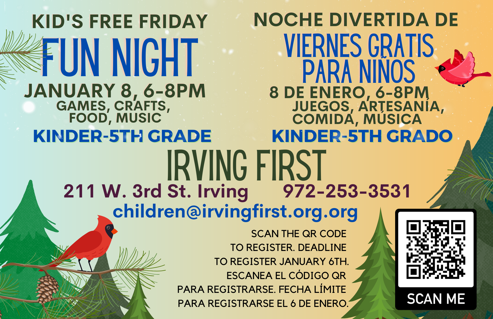 Free Friday Fun Night