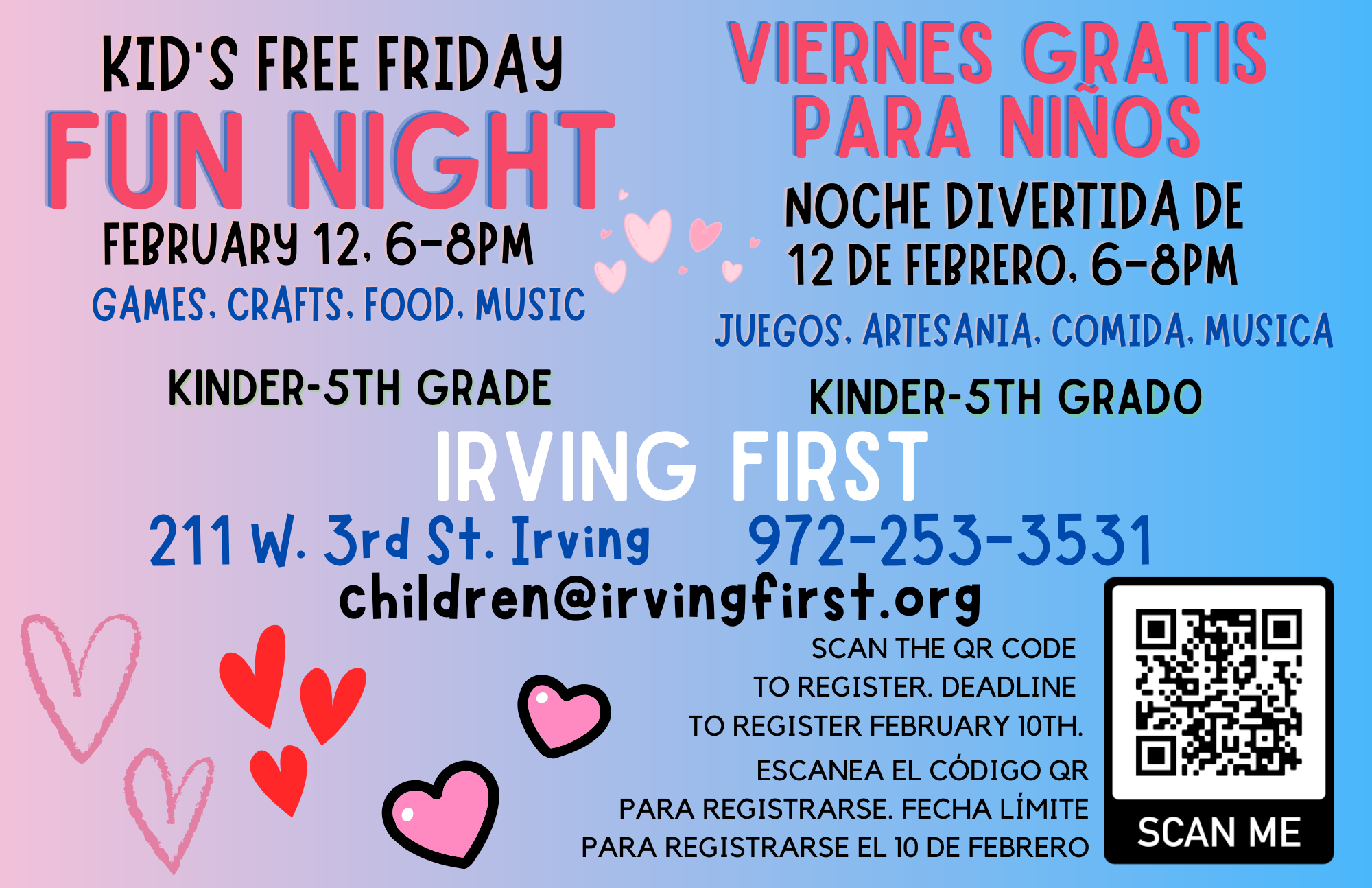 Free Friday Fun Night