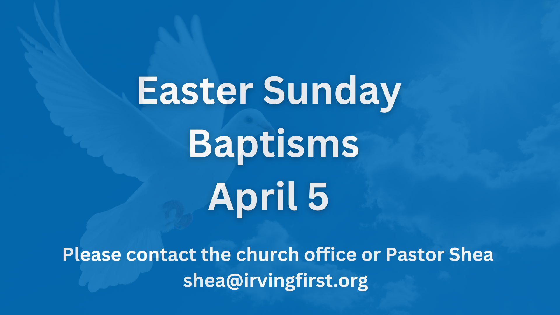 Easter Baptism Sunday