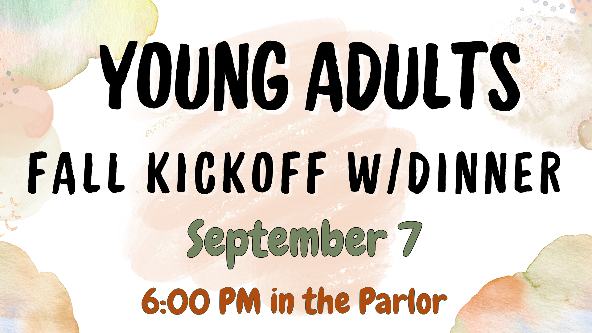 Young Adults Kick-Off
