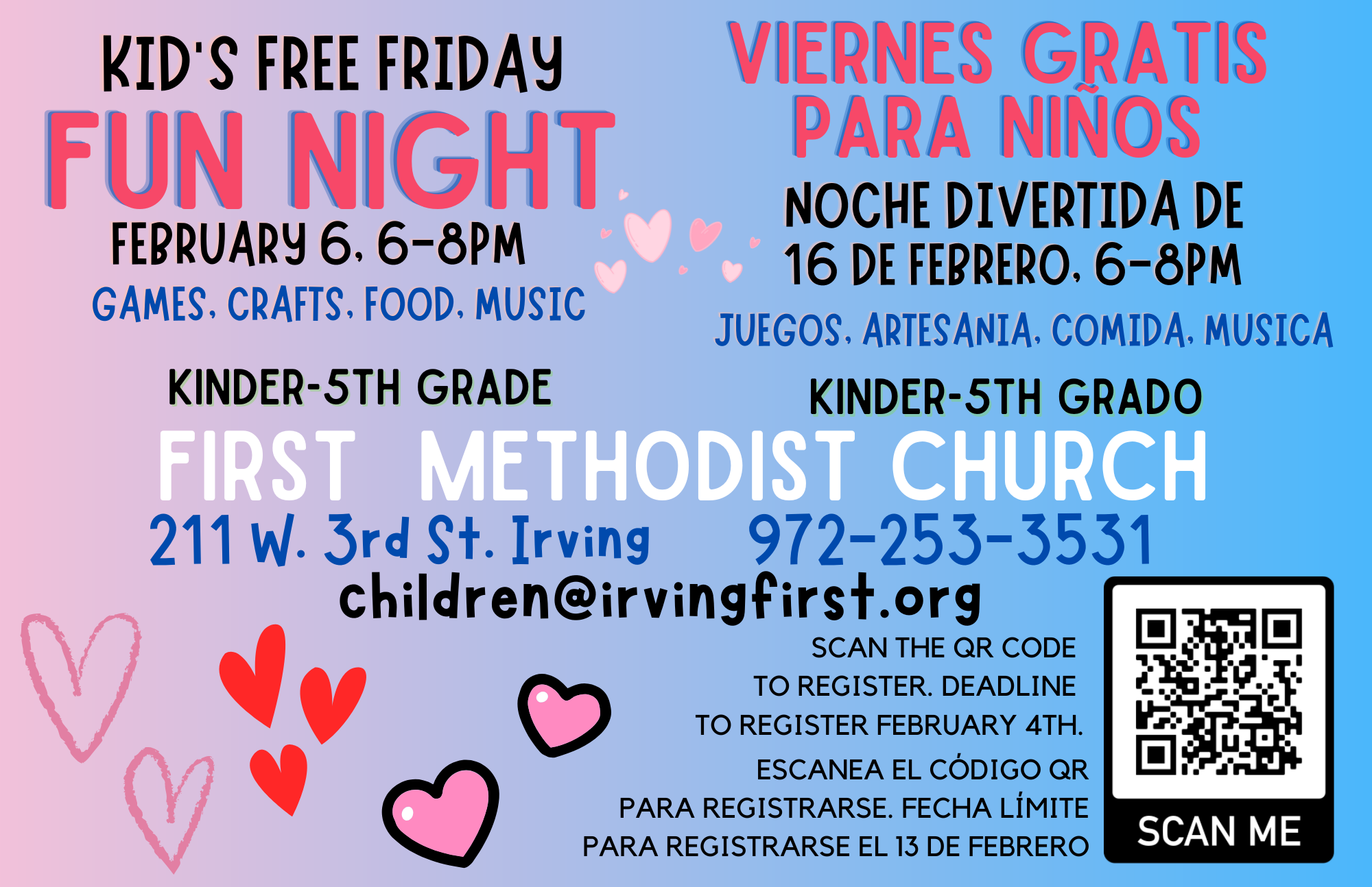 Free Friday Fun Night