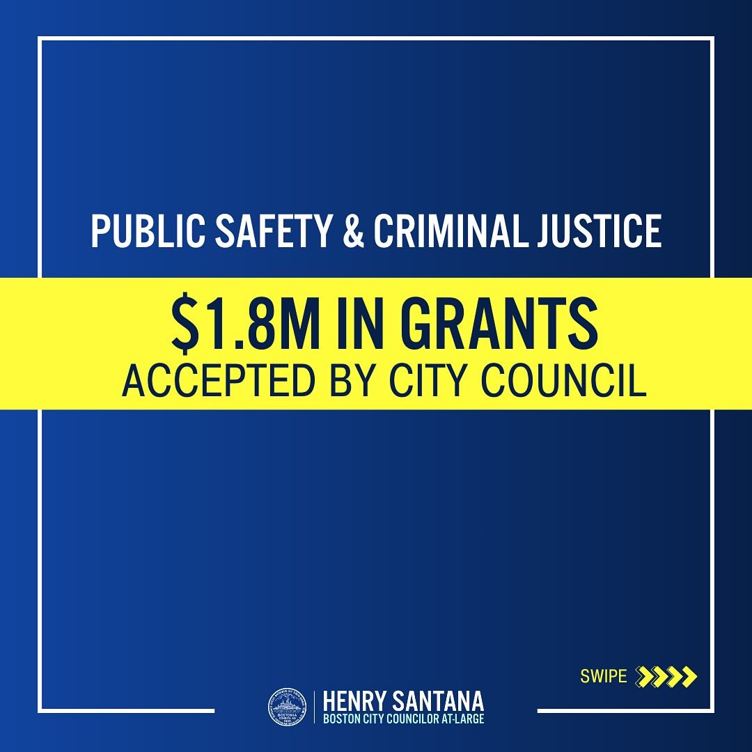 Last week, the Boston City Council approved three grants totaling $1.8M dedicated to enhancing public safety and criminal justice initiatives in Boston. The Committee on Public Safety and Criminal Justice conducted a public hearing specifically addre