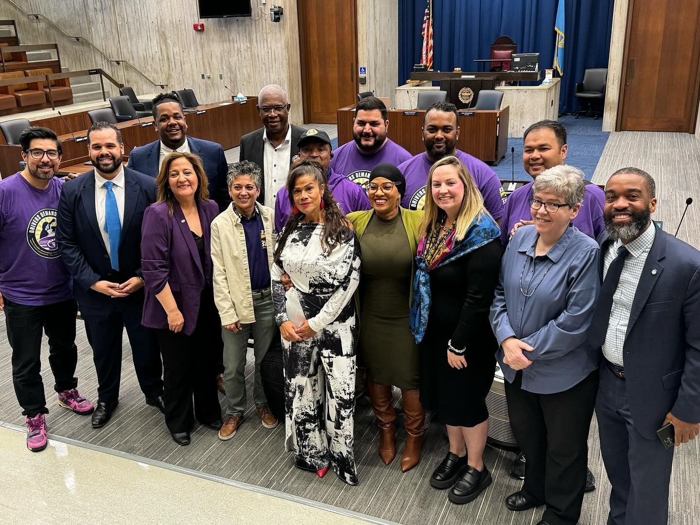 Great to have members of @32bjseiu join today&rsquo;s Boston City Council Meeting! Boston is a union town, and we always support the right for workers to organize for livable wages and fair benefits!
