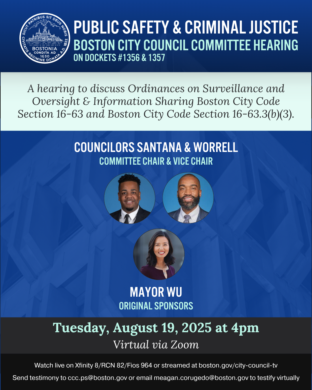 Hearing to discuss resources for the Boston Police Crime Laboratory.