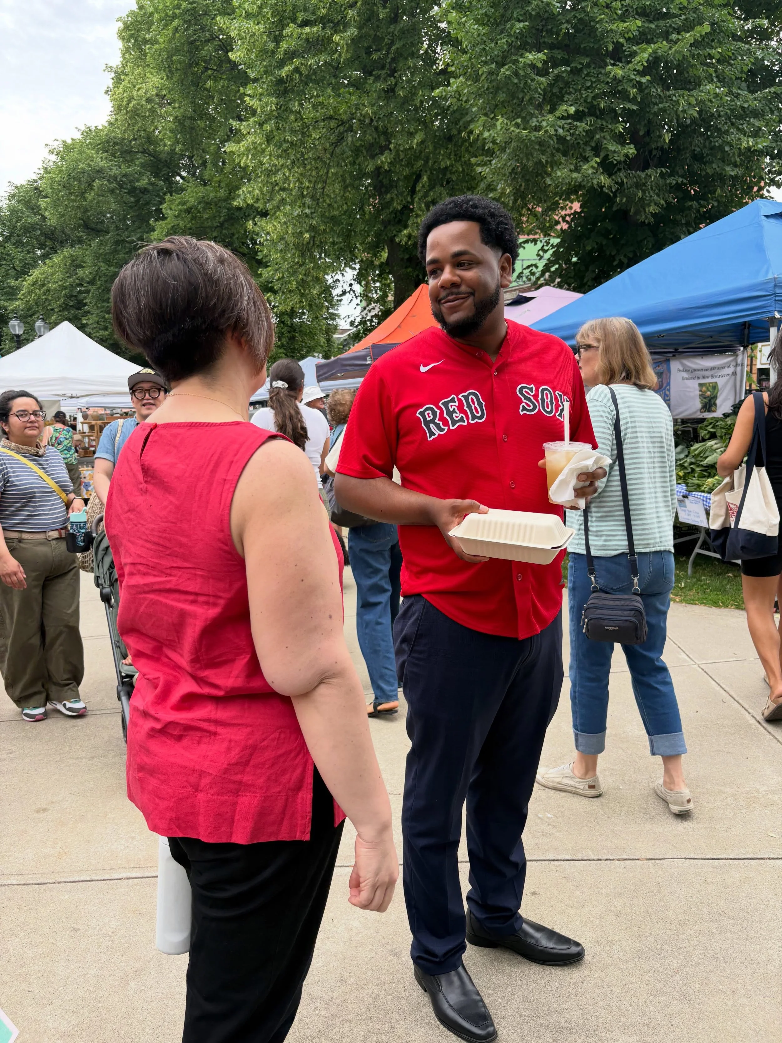 The Roslindale Village Farmers Market is officially back for the season. With the incredible weather on our side, Adams Park was absolutely buzzing for opening day.

There is nothing quite like catching up with neighbors over fresh local produce, gre