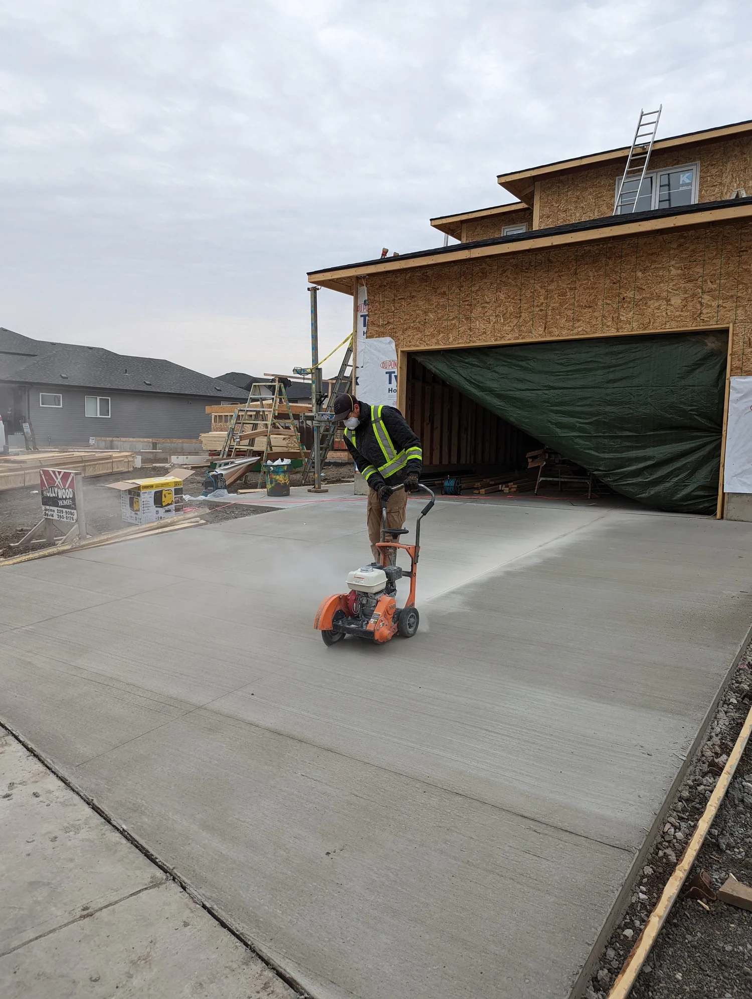 Completed decorative concrete surface
