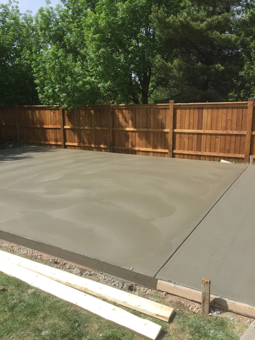 Concrete forming and reinforcement steel setup