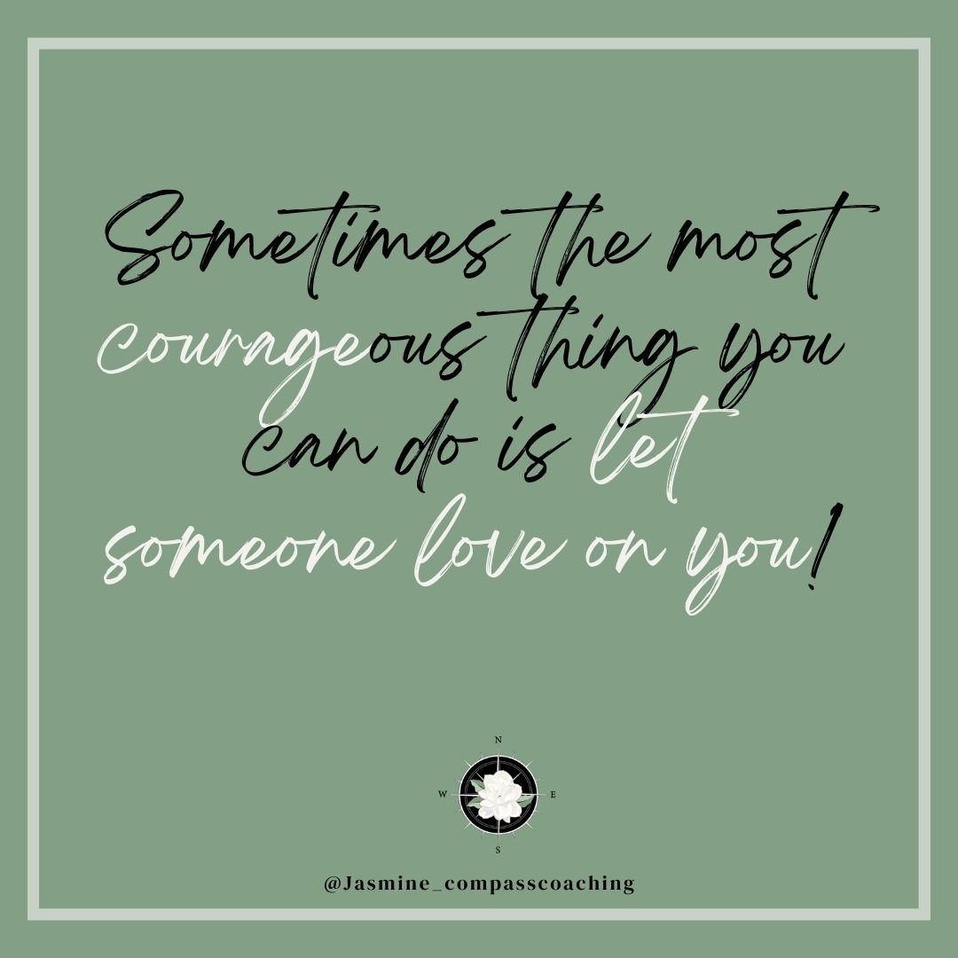 It's hard to ask for help. It's hard to accept help. It's hard to explain to others how to help. Do it anyhow. Letting someone love on you builds deep connections and fosters trust. Be courageous, and allow yourself to be cherished, supported, and up
