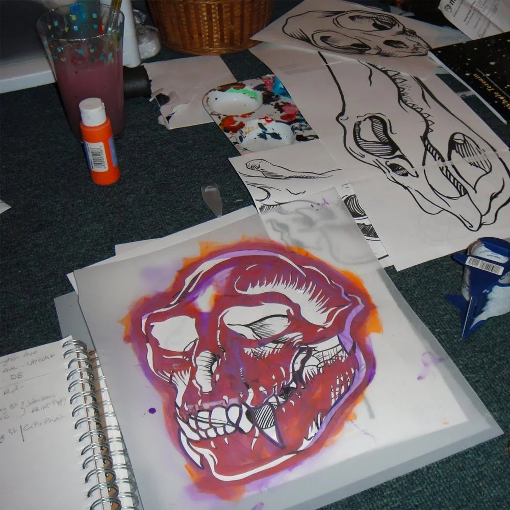 Red Blue Records Mural