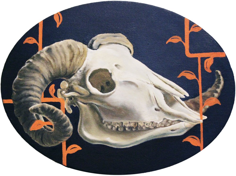 Ramskull // Oil // 12x9" // 2017