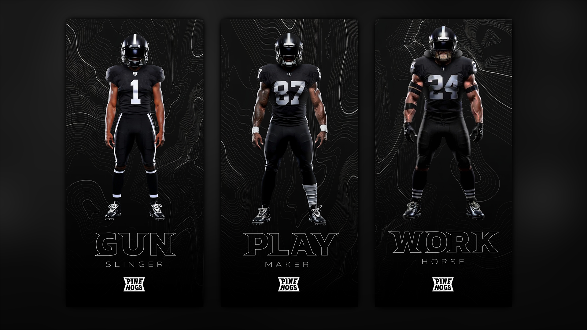 Pinehogs Printed Stadium Banner Designs