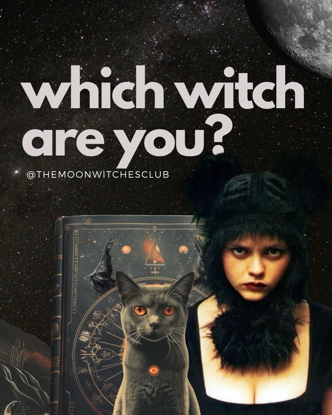 Which Witch Are You?
Your chart, viewed through a witch lens.
The three signs of a witch that stand out most.
The name of your guide and ally.
Personalised report available via my website.

#witch #witchlife #signsofawitch #birthchart