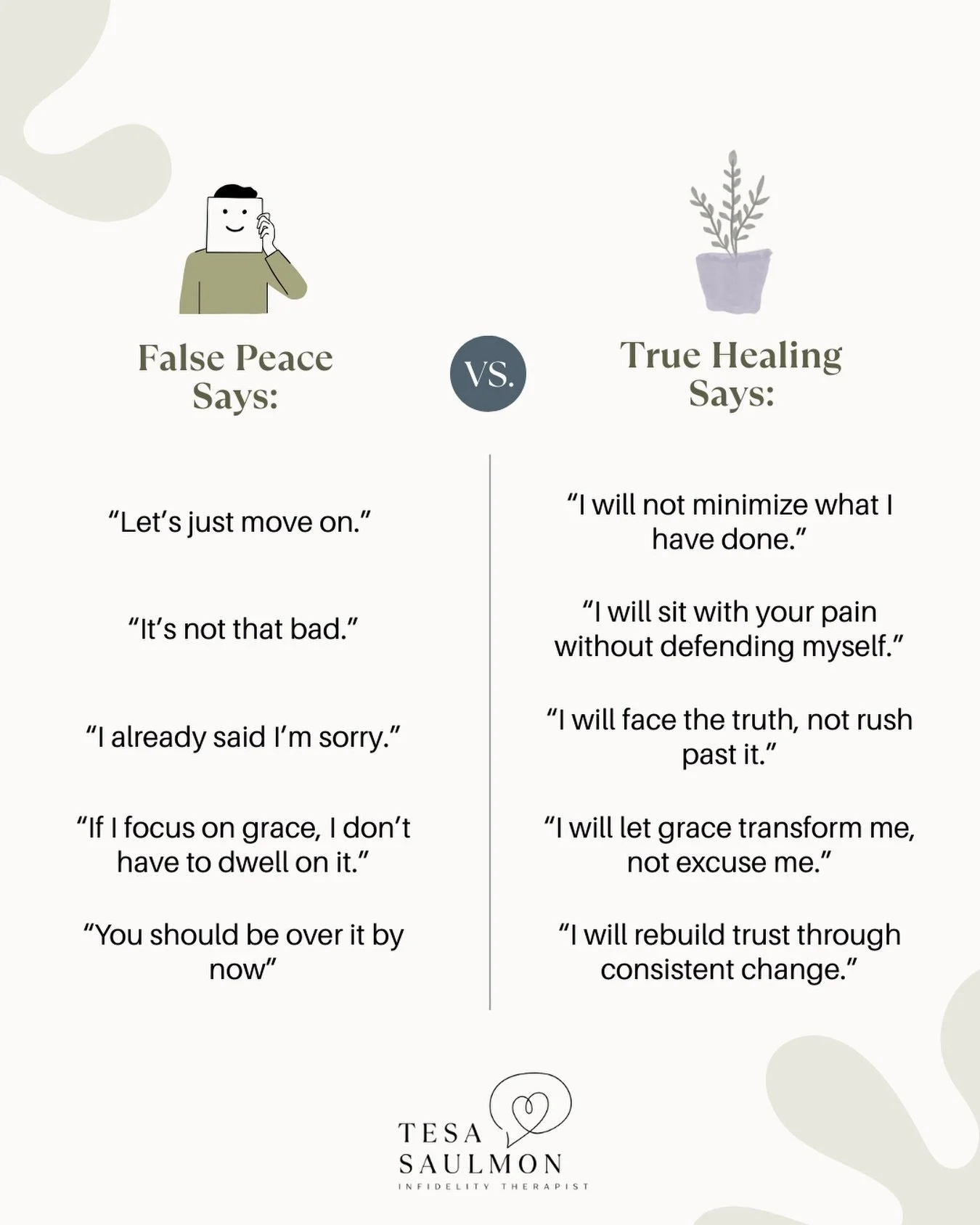 False peace is comfortable&hellip; until it costs you everything. It&rsquo;s the kind of peace that smooths things over on the surface while the real wounds stay hidden underneath.
 It soothes the conscience, avoids conflict, and keeps everything loo