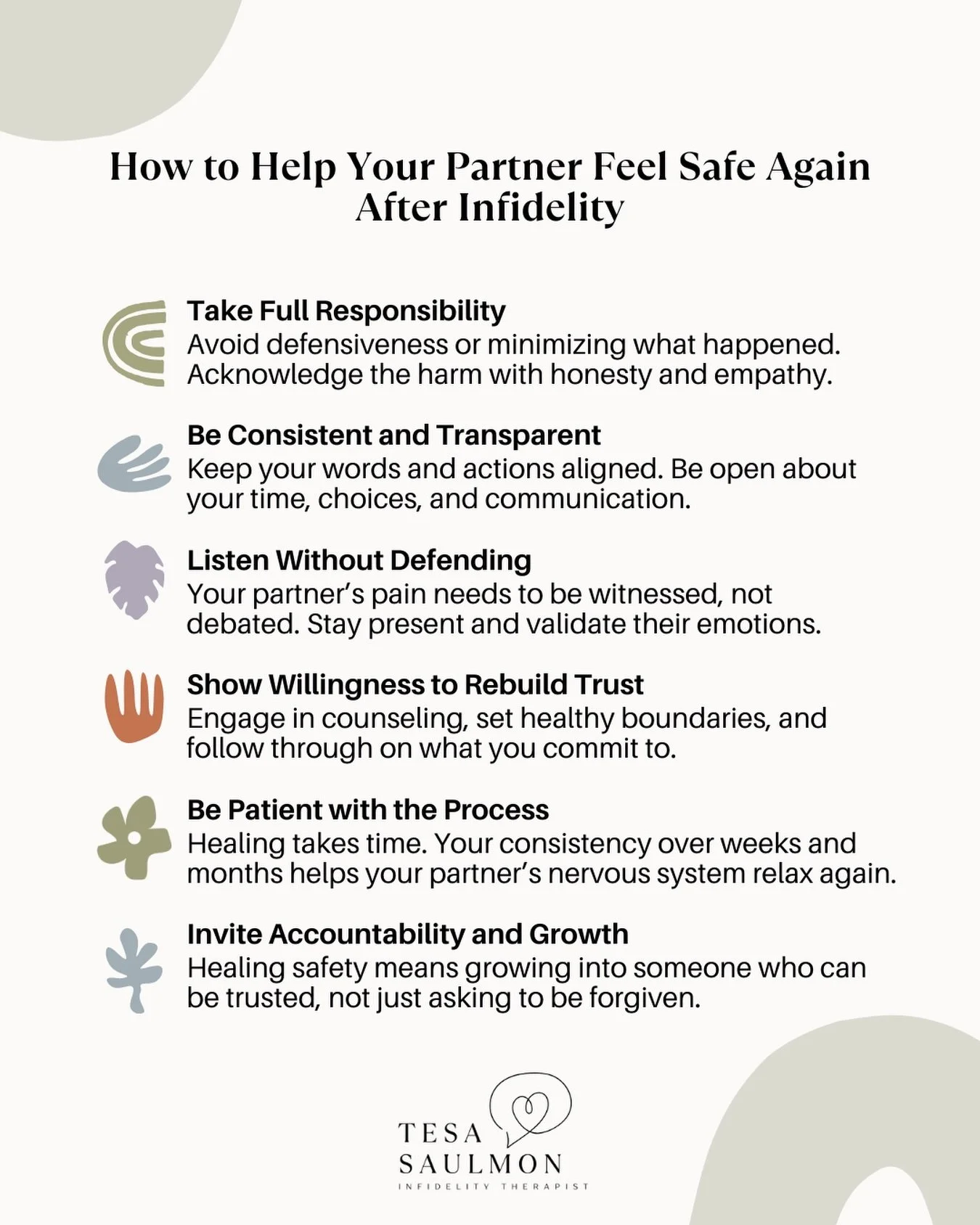 Safety isn&rsquo;t rebuilt with words&mdash;it&rsquo;s rebuilt with who you become. After infidelity, apologies can feel hollow if nothing changes.
 Because safety isn&rsquo;t about saying the right thing one time&hellip; it&rsquo;s about living in a