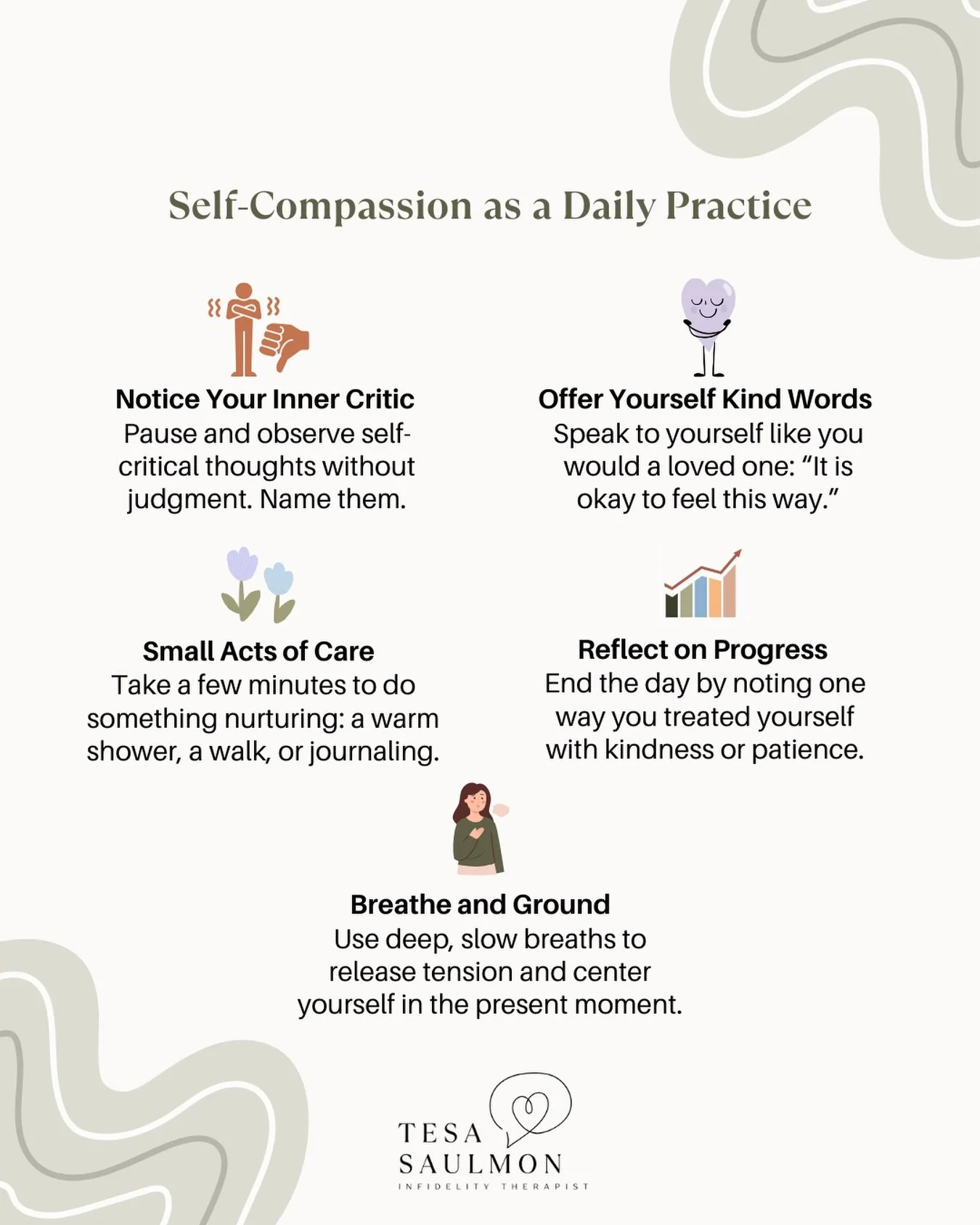 Self-compassion isn&rsquo;t weakness after betrayal&mdash;it&rsquo;s medicine.
And for many betrayed partners, it&rsquo;s the piece that feels the hardest to access.

After betrayal, shame, guilt, and perfectionism often move in quietly. You may star