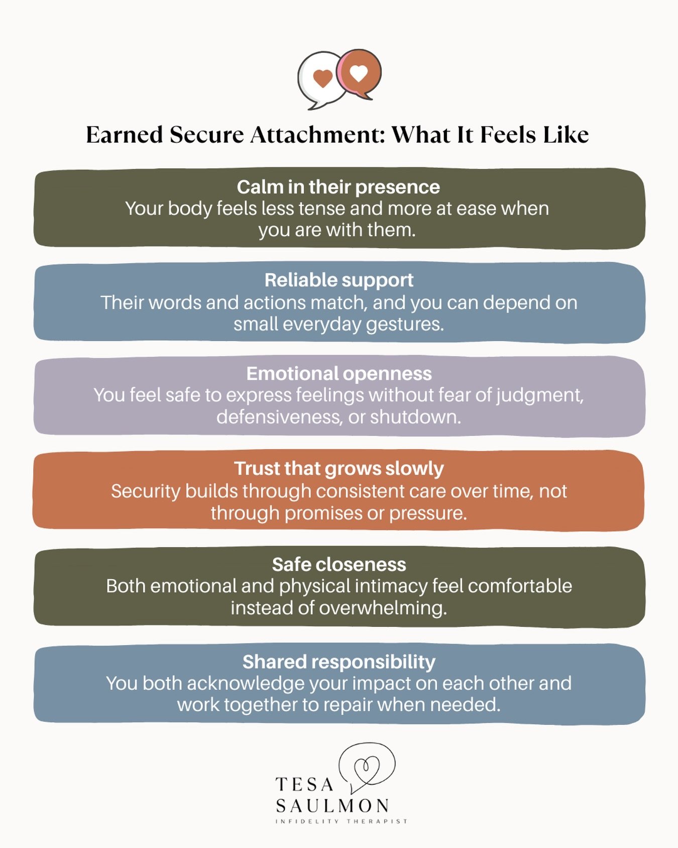 With your parter, after betrayalA, at first, safety doesn&rsquo;t come back as trust.
It comes back in moments.

A breath that doesn&rsquo;t catch when they walk into the room.
A conversation where your emotions are met instead of dismissed.
A small 