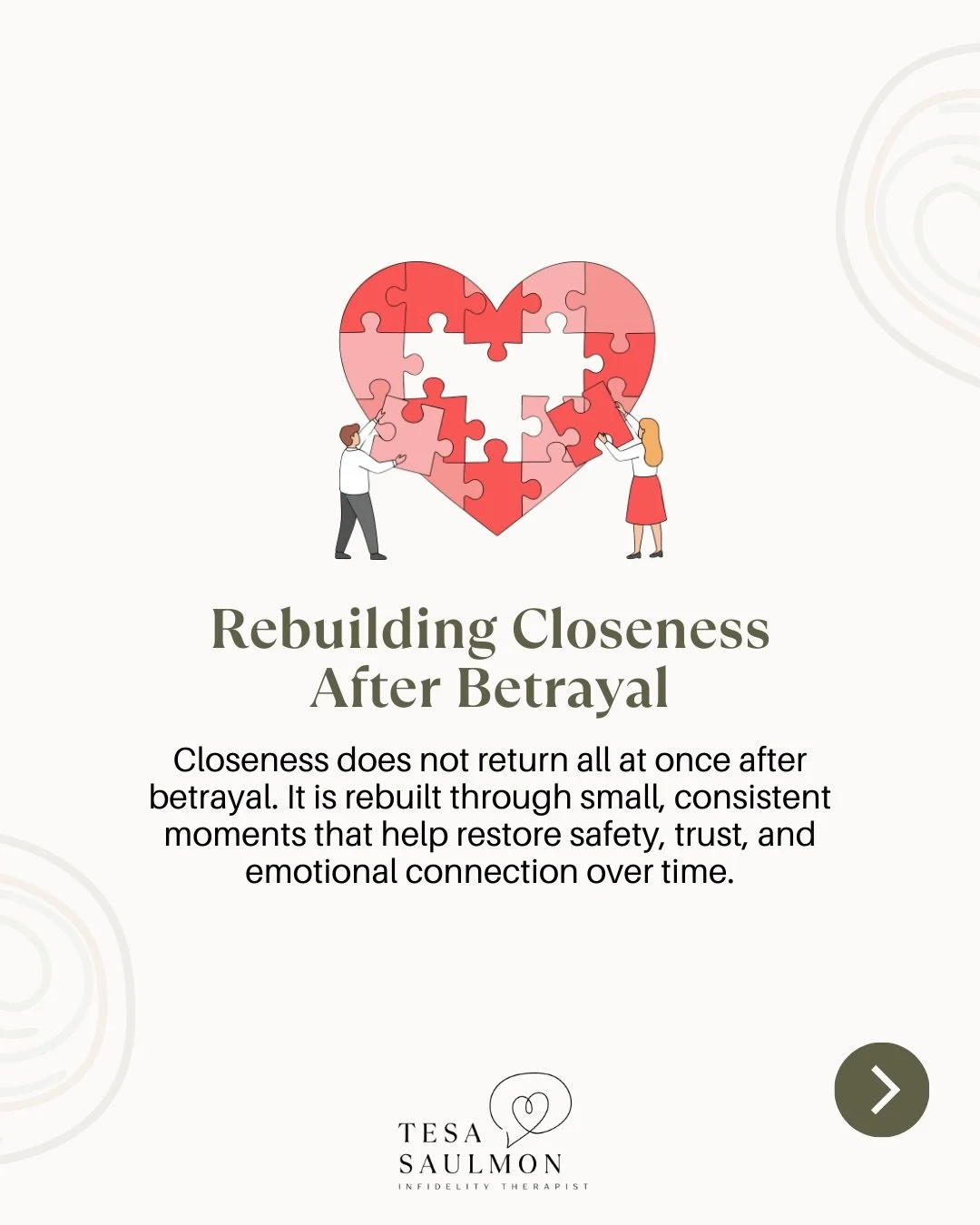Some days closeness feels out of reach after betrayal.
Even when you want connection, your body pulls back. Your chest tightens. Your heart hesitates. Not because you don&rsquo;t care&mdash;but because it remembers the hurt.

If this is you, hear thi