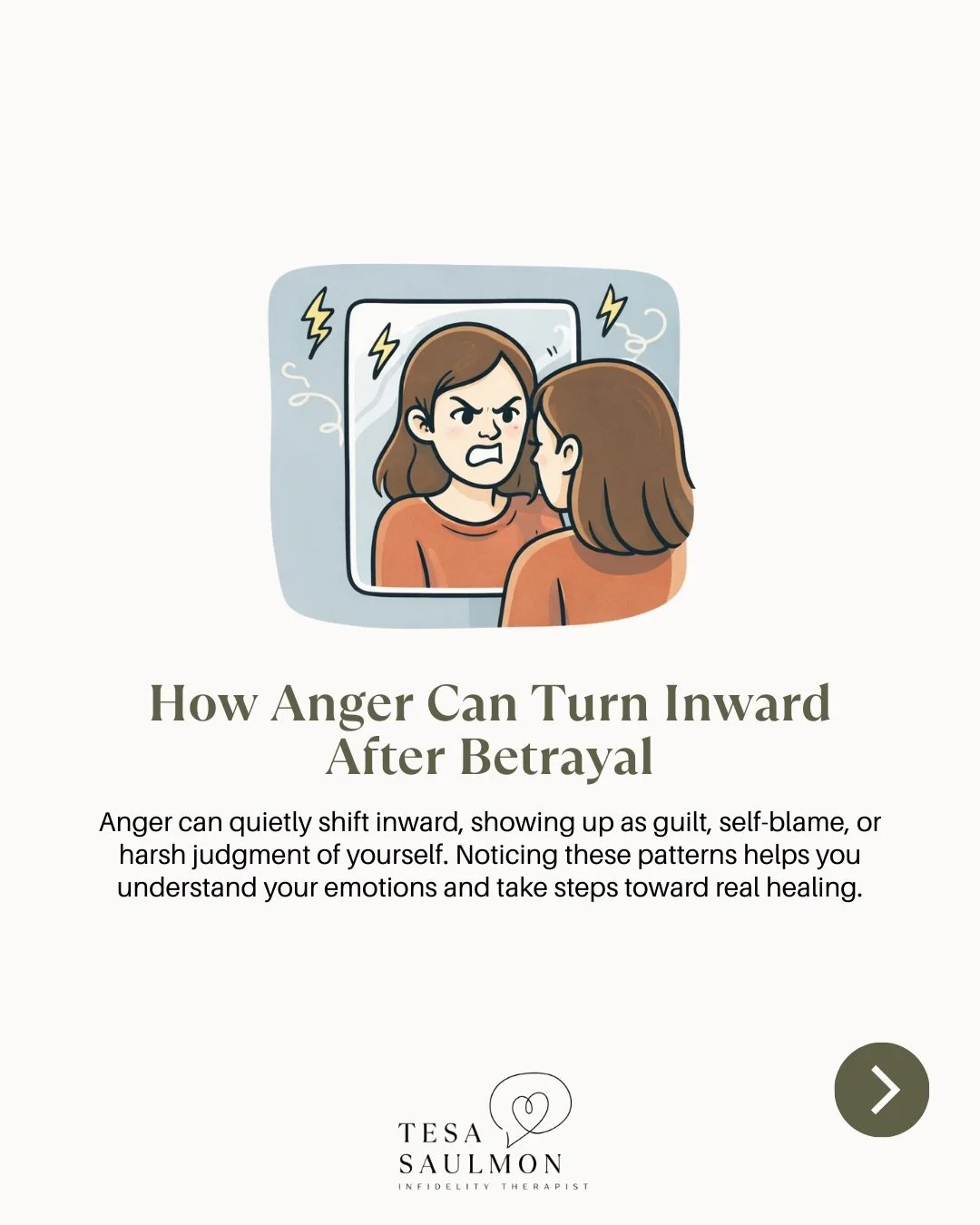 You didn&rsquo;t scream.
You didn&rsquo;t throw things.
You didn&rsquo;t even look &ldquo;angry.&rdquo;

But inside?
You&rsquo;ve been turning on yourself ever since the betrayal.

I can&rsquo;t tell you how many betrayed wives sit across from me and