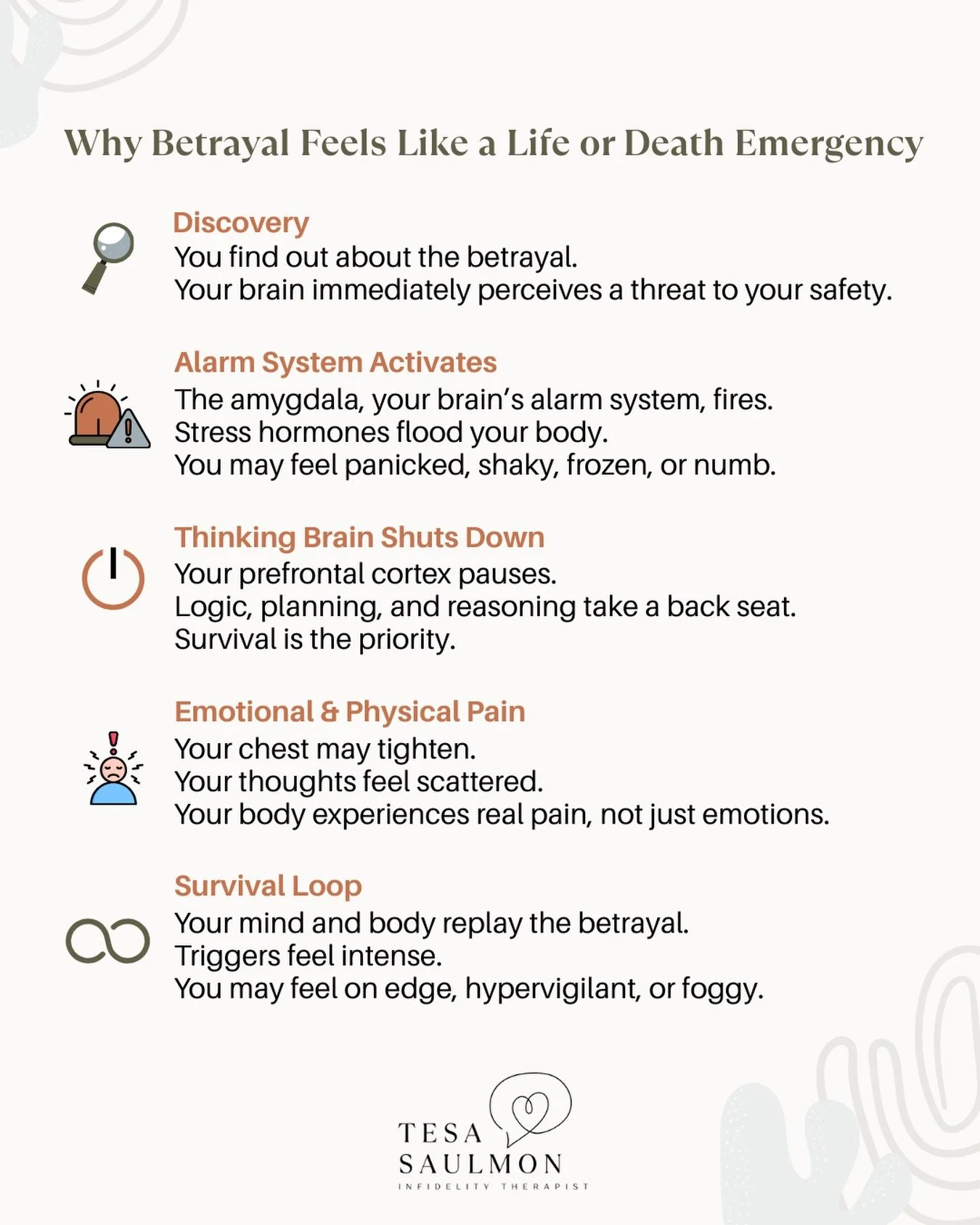 Sometimes the hardest part of betrayal isn&rsquo;t the conversation.

It&rsquo;s the moment your body reacts before you even understand what&rsquo;s happening.

A betrayed spouse might say, &ldquo;I don&rsquo;t know why I&rsquo;m panicking. It&rsquo;