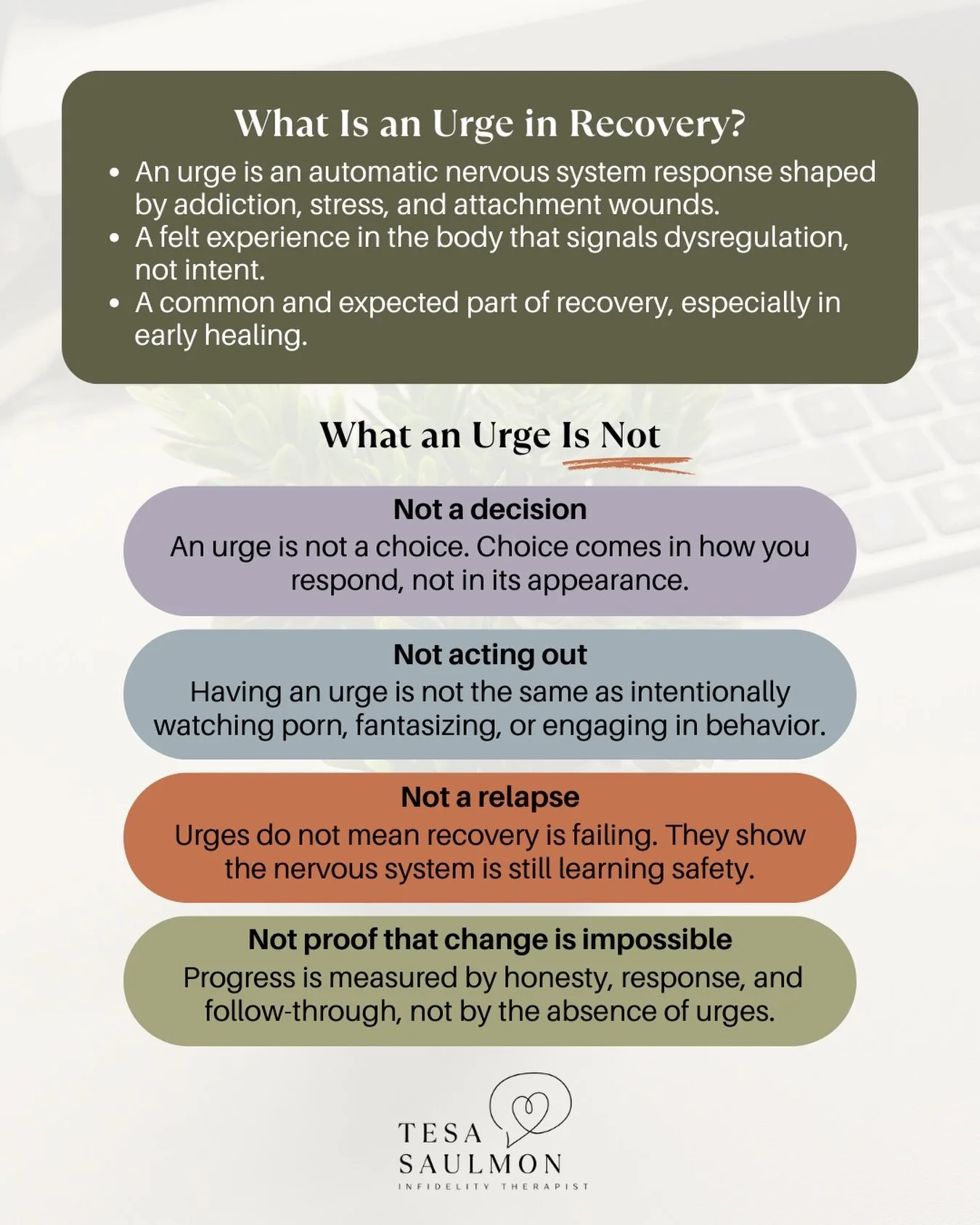 Urges can feel loud&hellip; urgent&hellip; almost convincing.

And in those moments, it&rsquo;s easy to think,
&ldquo;Why is this still happening? I thought I was doing better.&rdquo;

But an urge is not a failure.
It&rsquo;s your nervous system doin