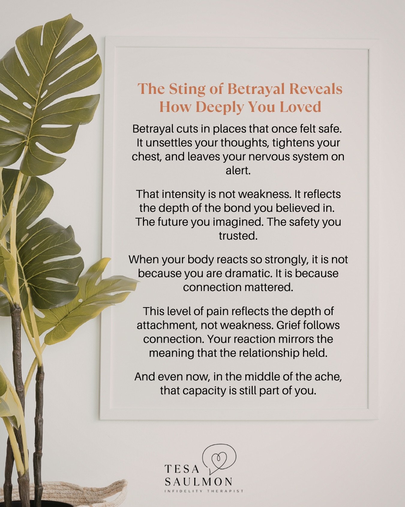 There&rsquo;s a quiet kind of pain after betrayal&hellip;

Not just anger.
Not just sadness.

But an ache that sits deeper.

Memories replay.
Your chest feels heavy.
Your thoughts feel tangled and hard to quiet.

And you might wonder,
&ldquo;Why does