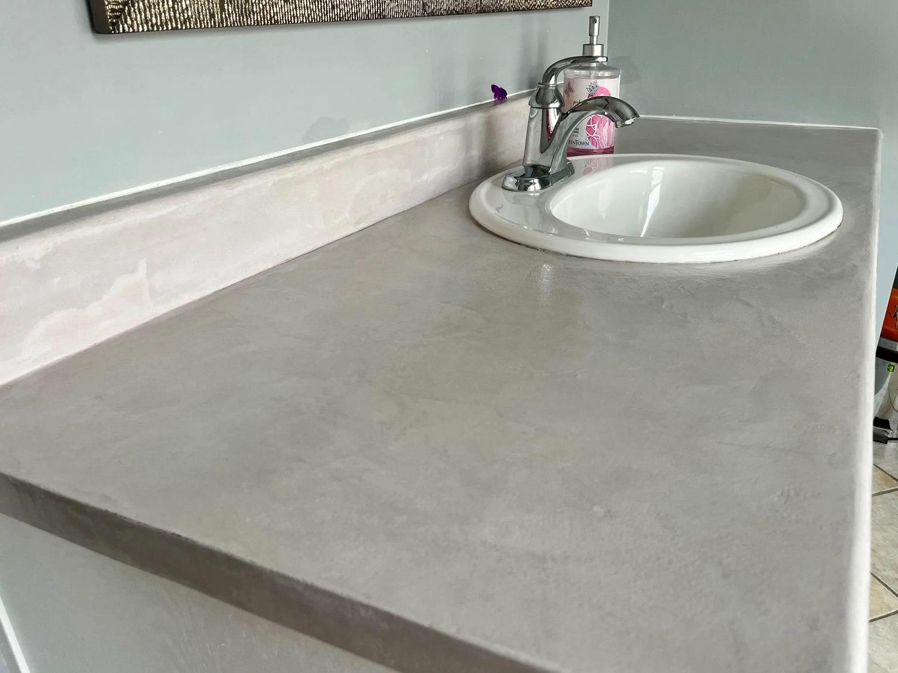 Microcement Vanity Top
