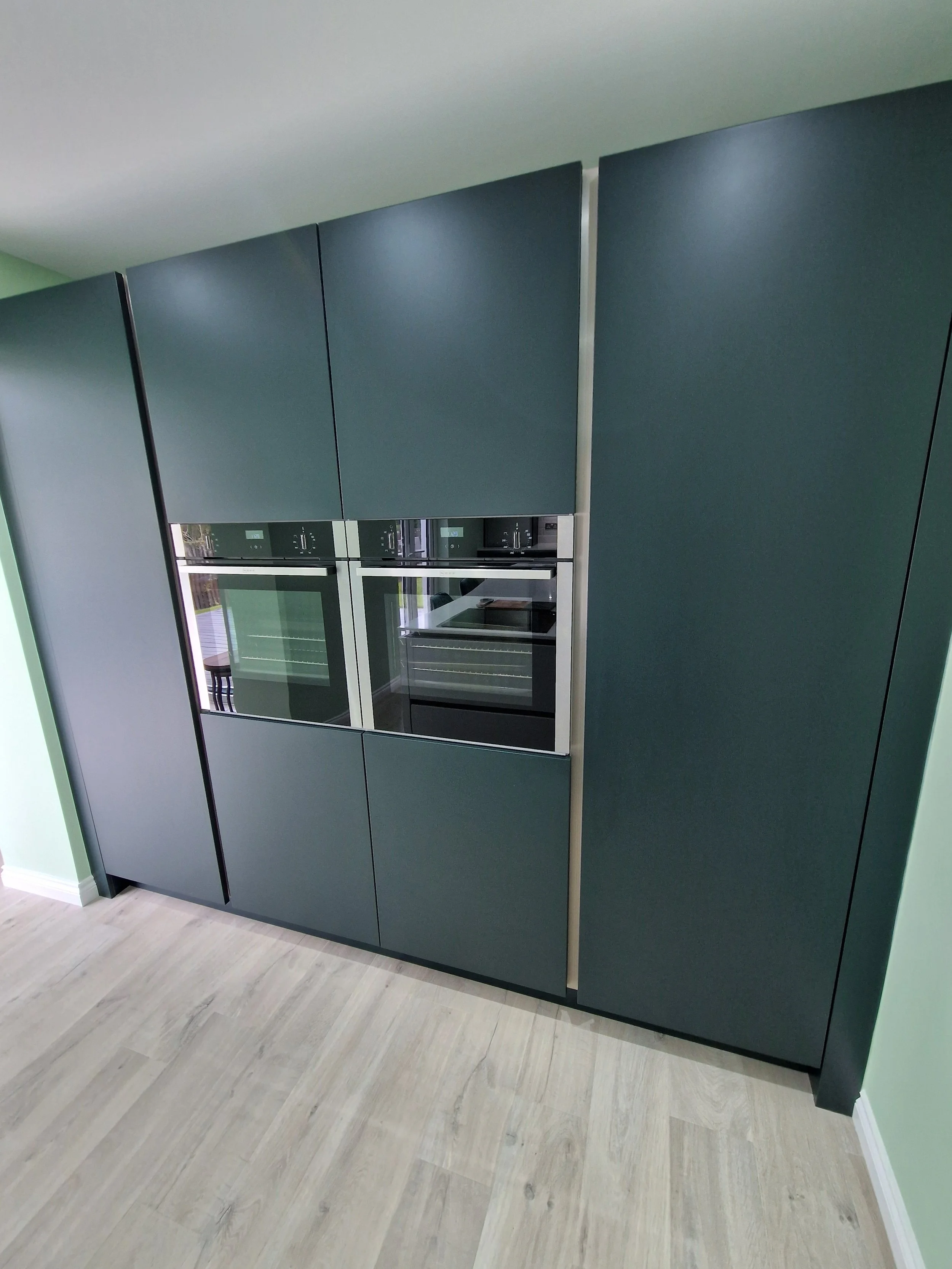 Kitchen and Extension in Stirling. Green Kitchen and Vaulted Ceiling sunroom (63).jpg