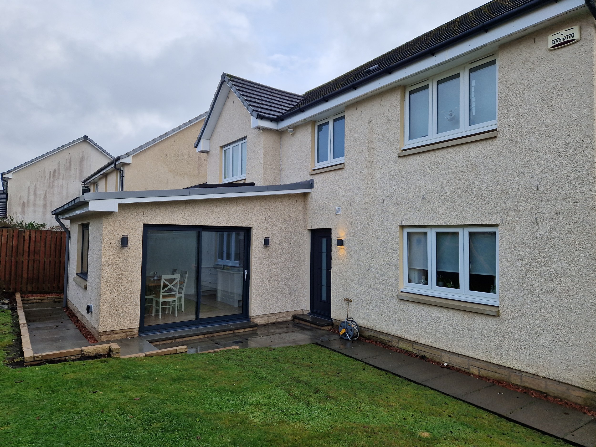 Rear Kitchen Extension to a home in Falkirk