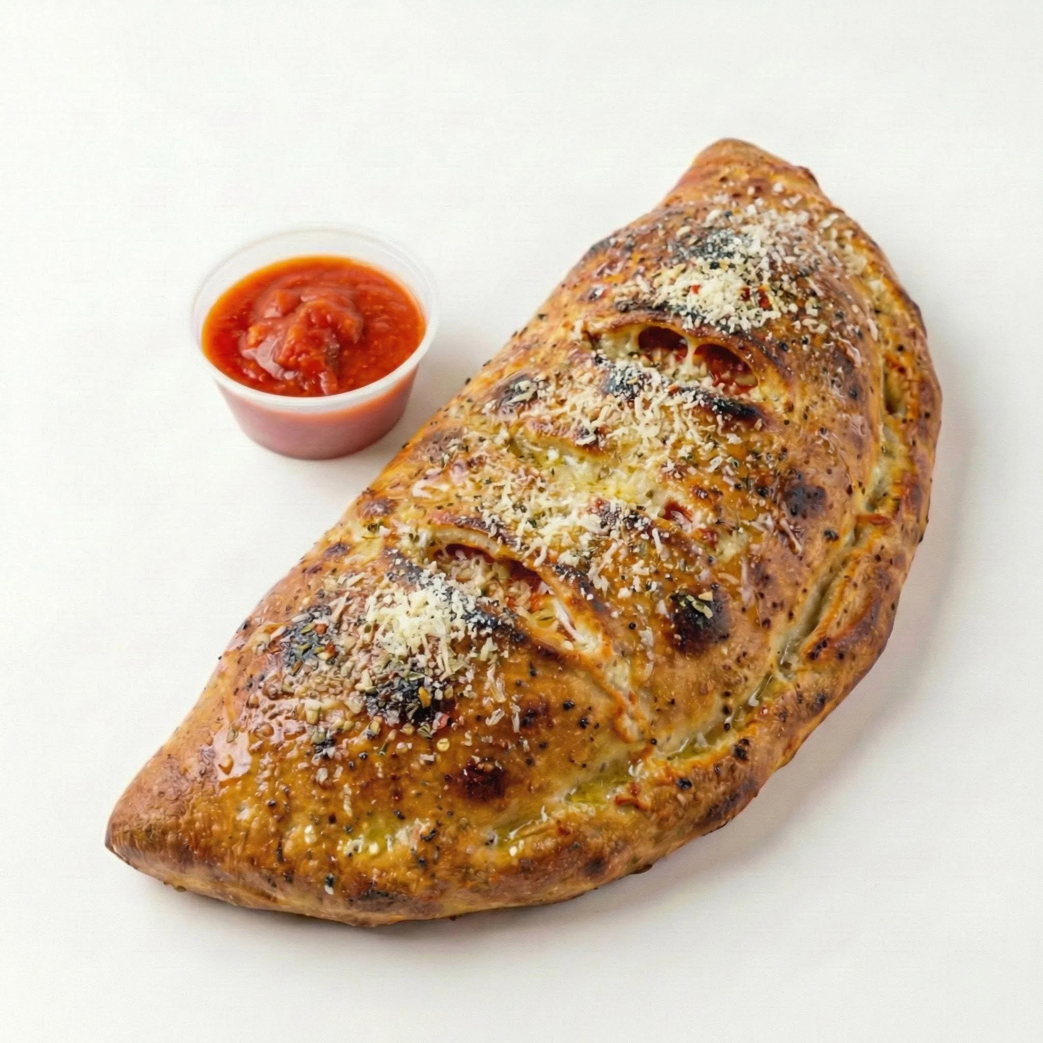 The Mustang – a classic loaded with pepperoni, Italian sausage, salami, capicola, served with marinara