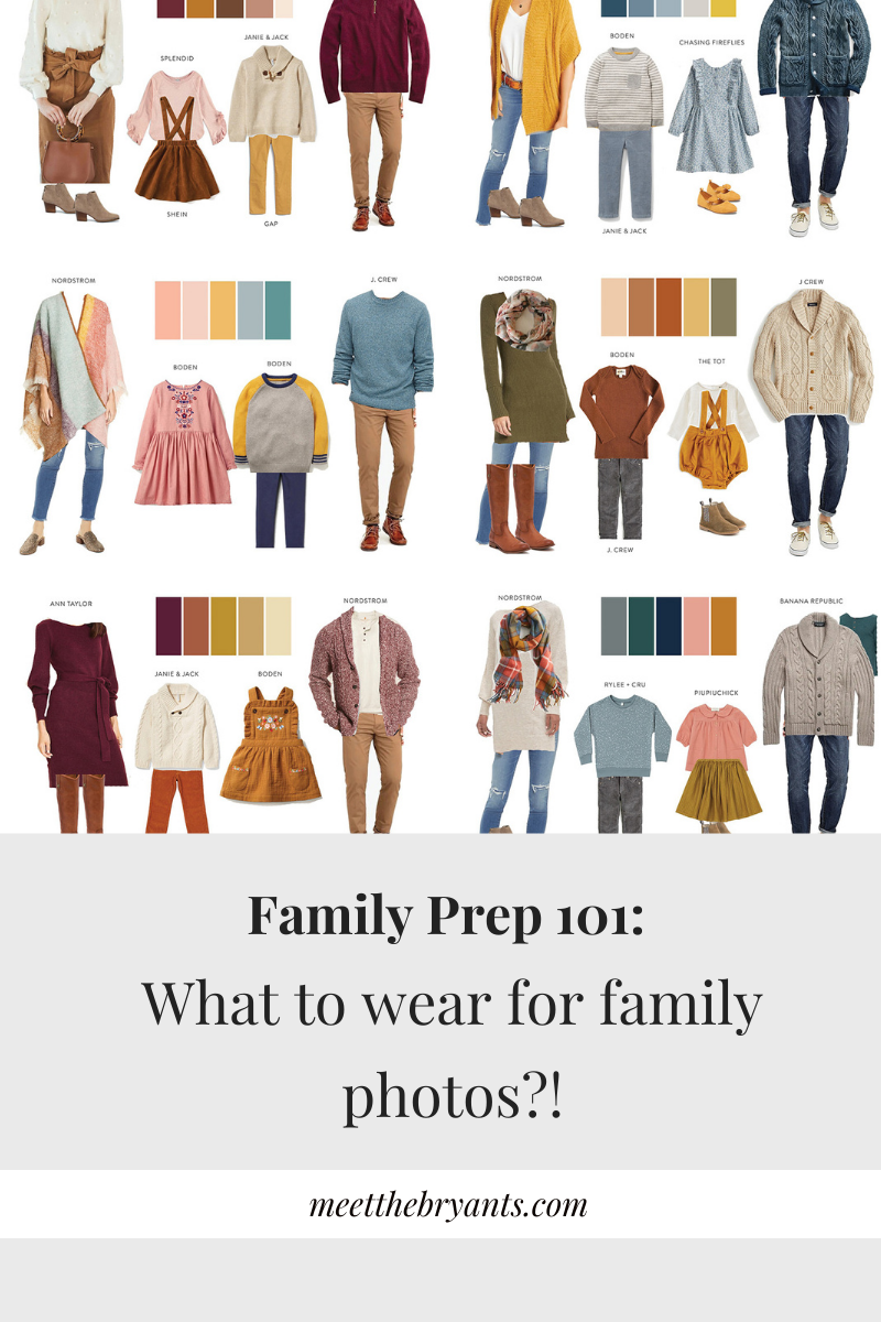 8 Tips To Help You Figure Out What to Wear In Your Family Photos — Meet ...