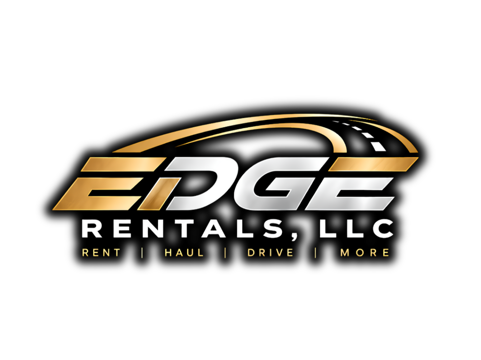 EPG Rentals, LLC logo with a stylized road graphic and the tagline “Rent | Haul | Drive | More”