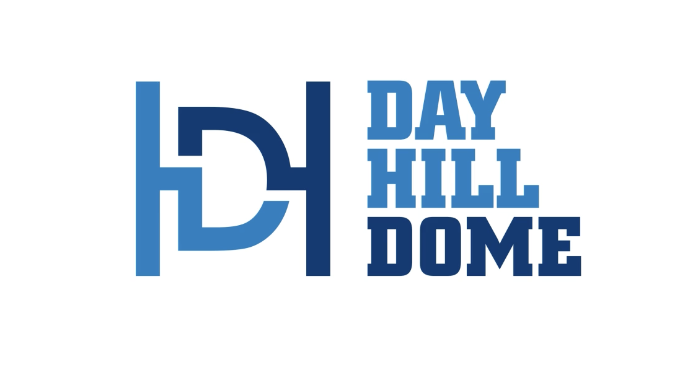 Day Hill Dome logo in blue and dark blue