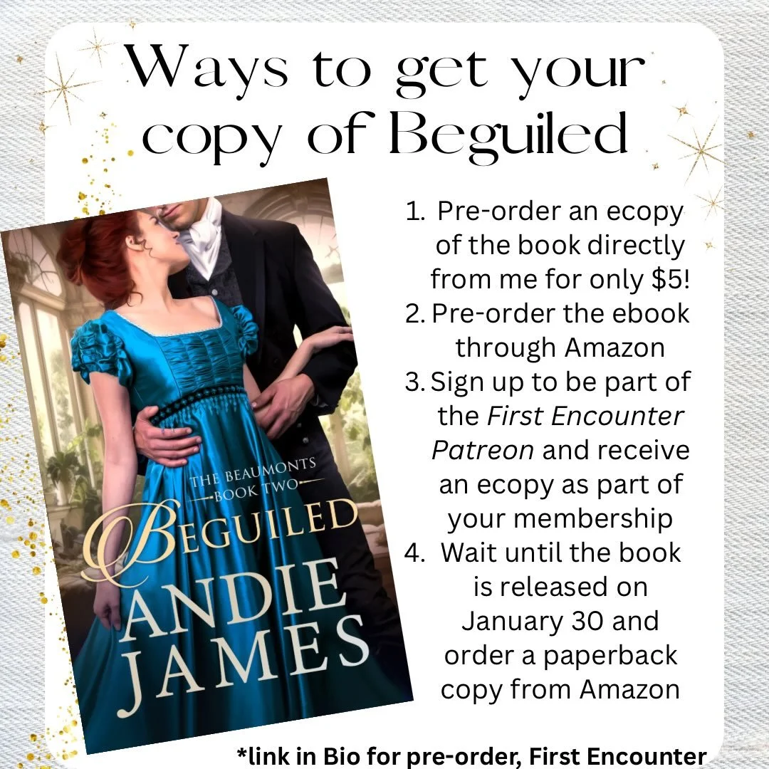 We are only ten days away from Beguiled being out in the world!

There are several ways you can get your hands on it, links to preorder either through me or Amazon are in my bio, and a link to join the Patreon for First Encounter is in the bio of the