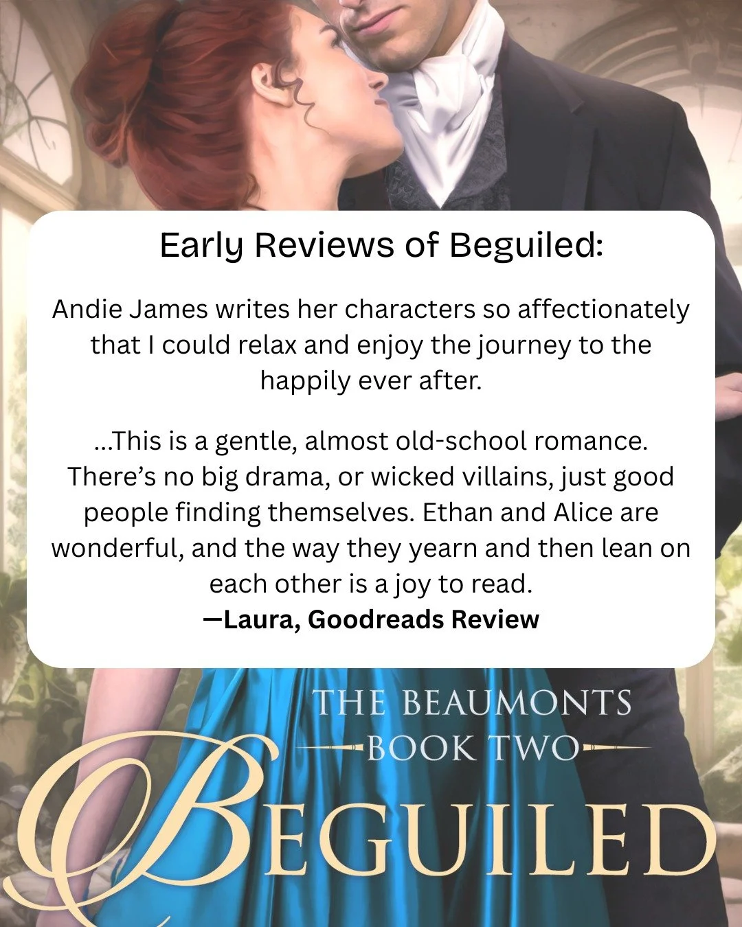 The very first reviews of Beguiled are starting to come in before release tomorrow, and they are making me very emotional!

Being compared to an old school romance makes me giddy, and I love providing a cozy read in these tumultuous times.

Beguiled 