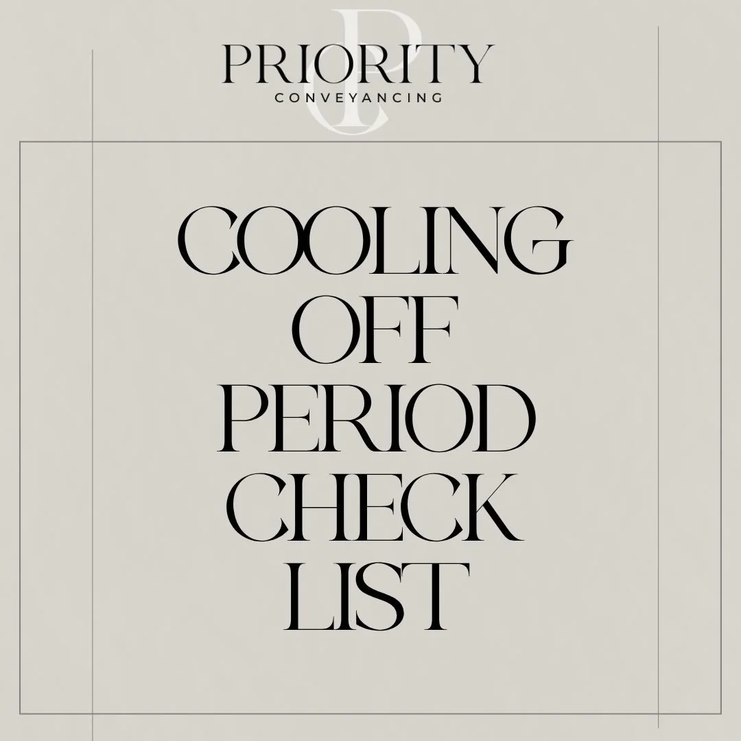We note that the cooling off period is an important time for purchasers to complete their due diligence and ensure they are satisfied to proceed with the purchase before the cooling off period expires.

Some important tips we advise our clients to co