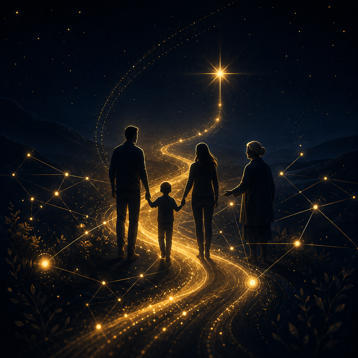 guided by golden star