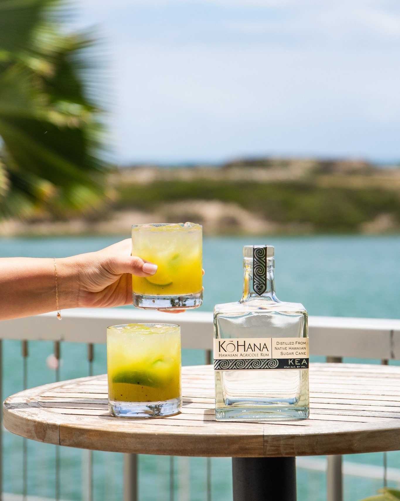 Aloha from @kitchendooroahu! We're thrilled to be featured in their &quot;Wai Kai-Pirinha&quot;, featuring  Kō Hana KEA, lime, and kiwi puree. Come for the cocktails, stay for the ambiance and ocean views. Your west side adventure awaits!

#KōHana  #