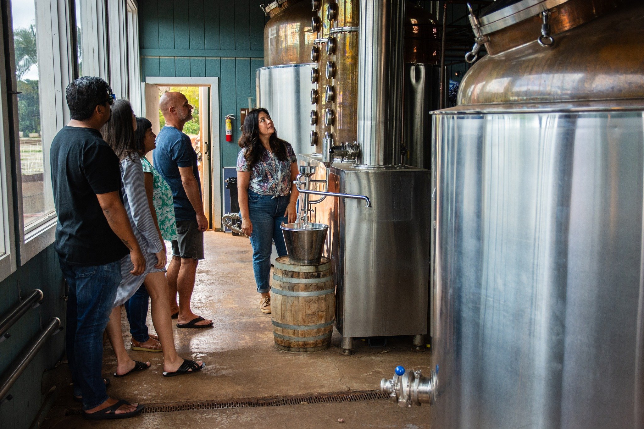 Let's join together! Explore the heart of Kō Hana Rum on our guided distillery tour in Kunia, where you'll journey through our sugarcane garden, barrel house, and distillery. Finish up at the tasting bar with one of our rum flights, comparing four un