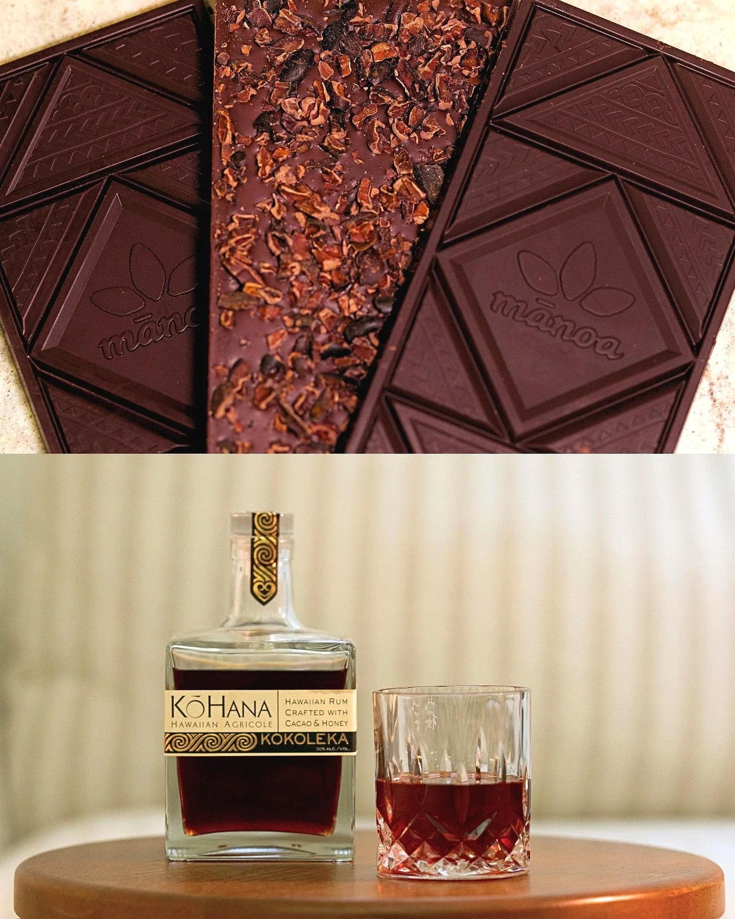 Some of our team&rsquo;s favorite rum pairings as of late...and yes, we stand by all of them. Swipe through and tell us which one you&rsquo;re going to try. 🤤

🍫 Kokoleka Rum &amp; @manoachocolate 
🍧 Pineapple Daiquiri &amp; Li Hing Hawaiian Sea S