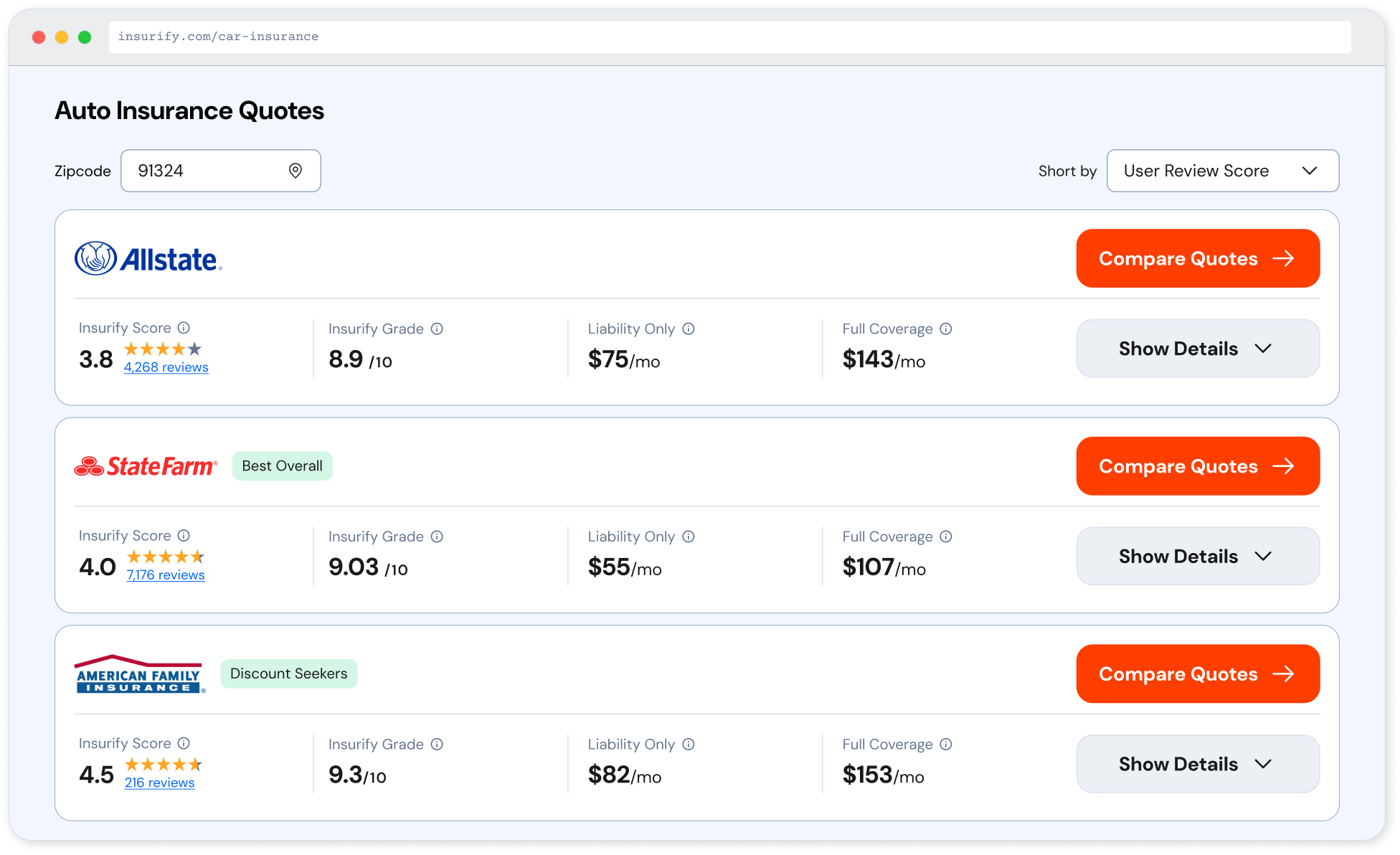 rouli-willow-insurify-car-insurance-comparison-quote-ux--ui-design