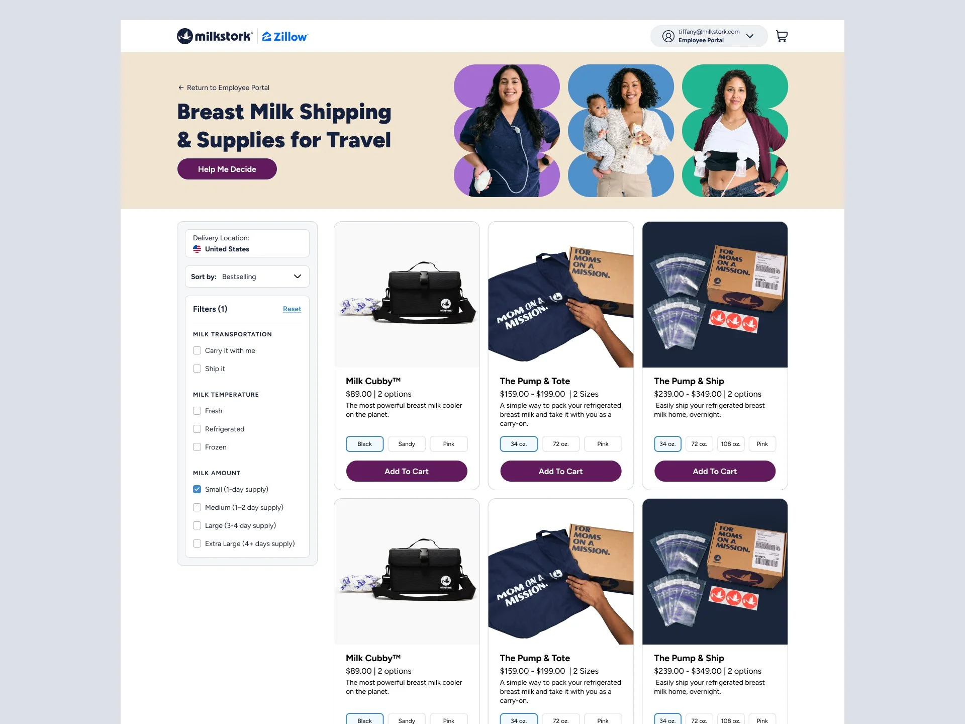 Desktop Shop: Full Product Grid View