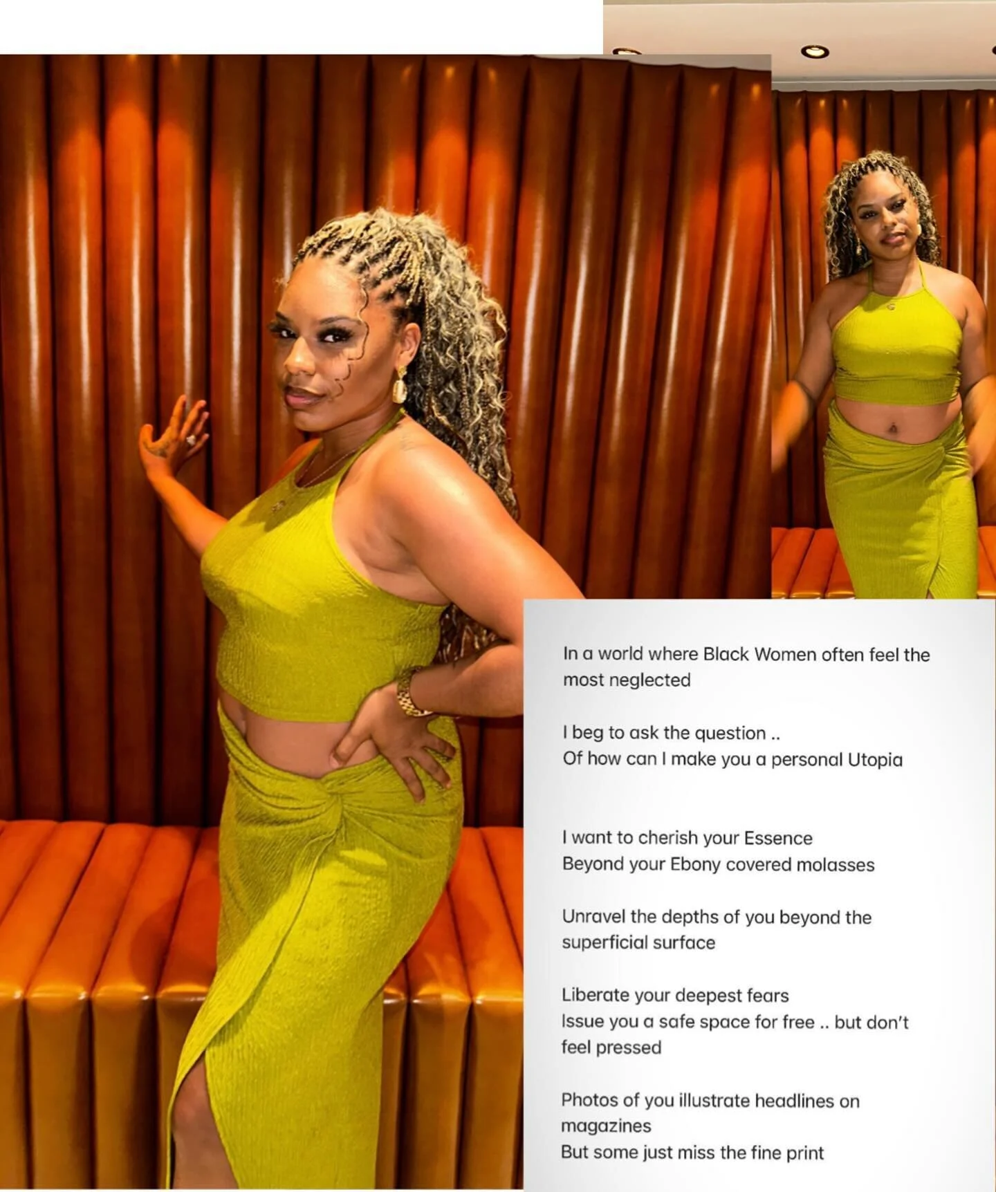 Never overlook the fine print. It&rsquo;s not on you, it&rsquo;s in you. 💎
.
.
.
💆🏽&zwj;♀️- @rama_beauty_hair 
👗- @sheinofficial 
🚢- @norwegiancruiseline (Encore) 
📜- @king.kamayera 
📸- a girl I asked on my way to the bathroom 🤣
.
.
.
#fyp #v