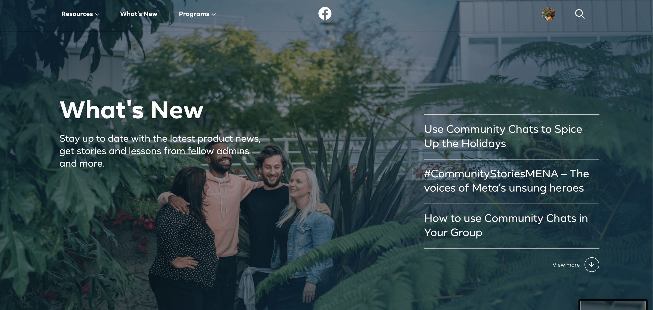 Facebook Community Blog