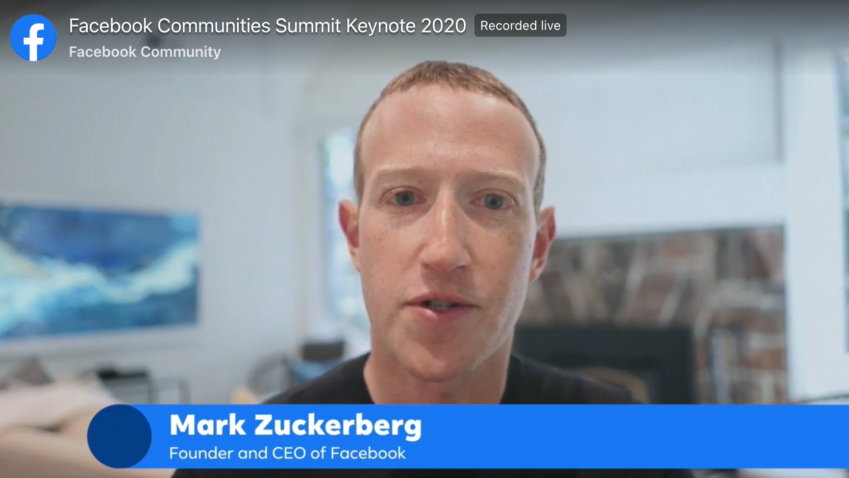 Facebook Communities Summit 2020 